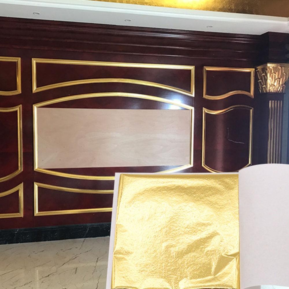 100 Sheets Slip Films DIY Foil Leaf Paper Nail Decor Craft Gilding υπ &' ~{ V2O7