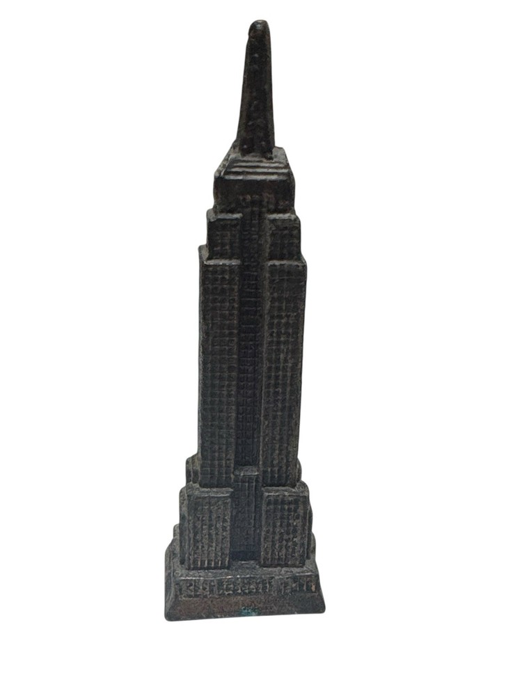 Empire State Building Miniature Statue NYC Souvenir Metal Figurine 4in