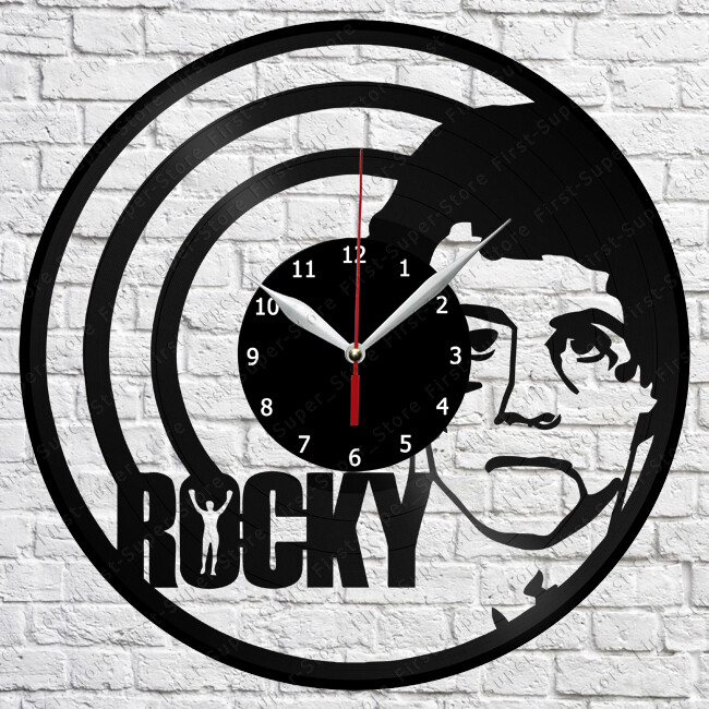Rocky Vinyl Clock Record Wall Clock Decor Fan Art Home 2869