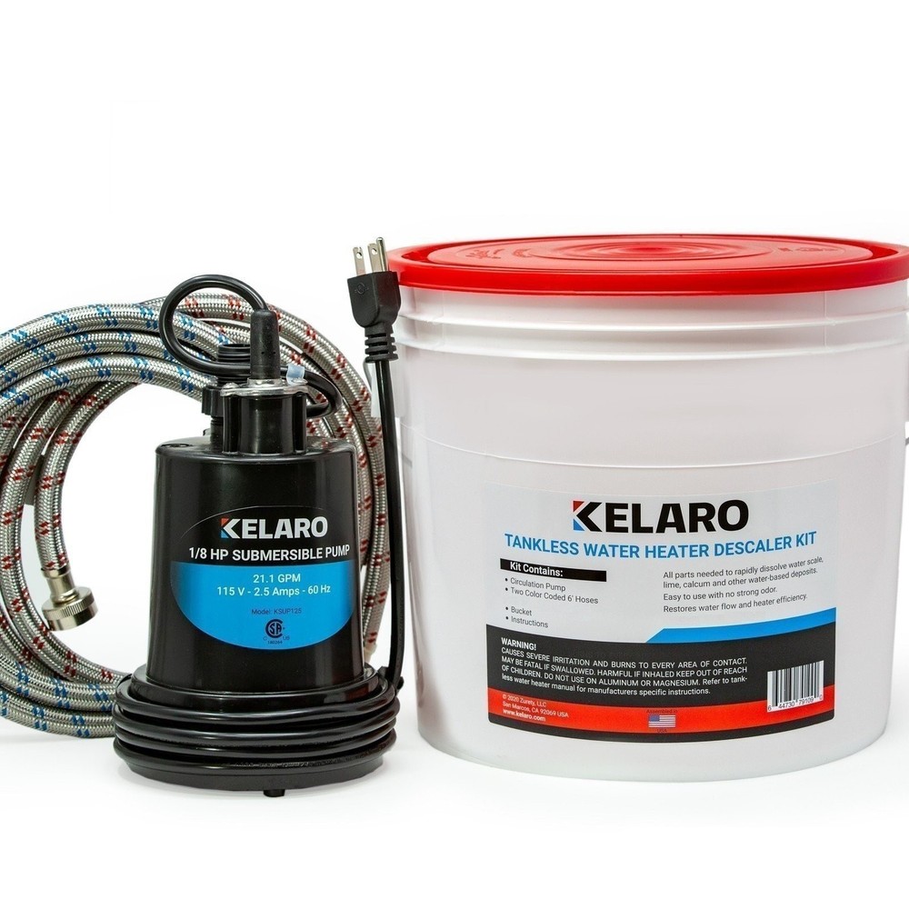 Kelaro Tankless Water Heater Flushing Kit - Just Add Vinegar