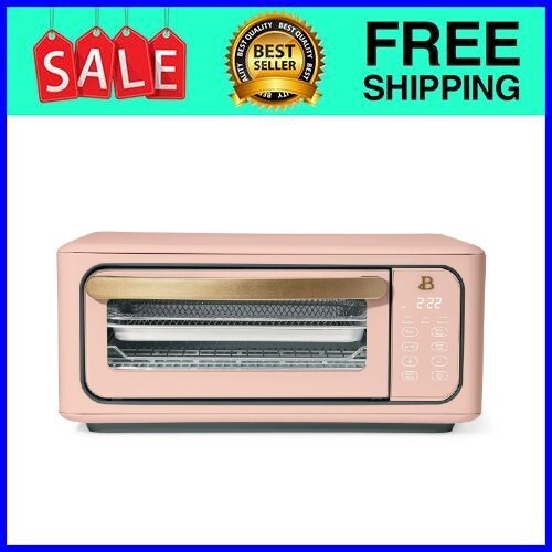 Drew Barrymore Rose 9-Slice 1800W Infrared Air Fry Toaster Oven