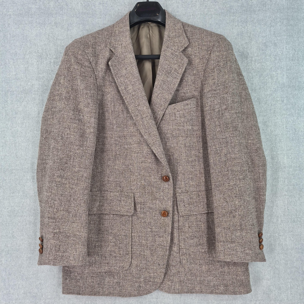 Vintage Levi Strauss Tailored Classics Tweed Sport Coat Mens* 40R Brown Wool