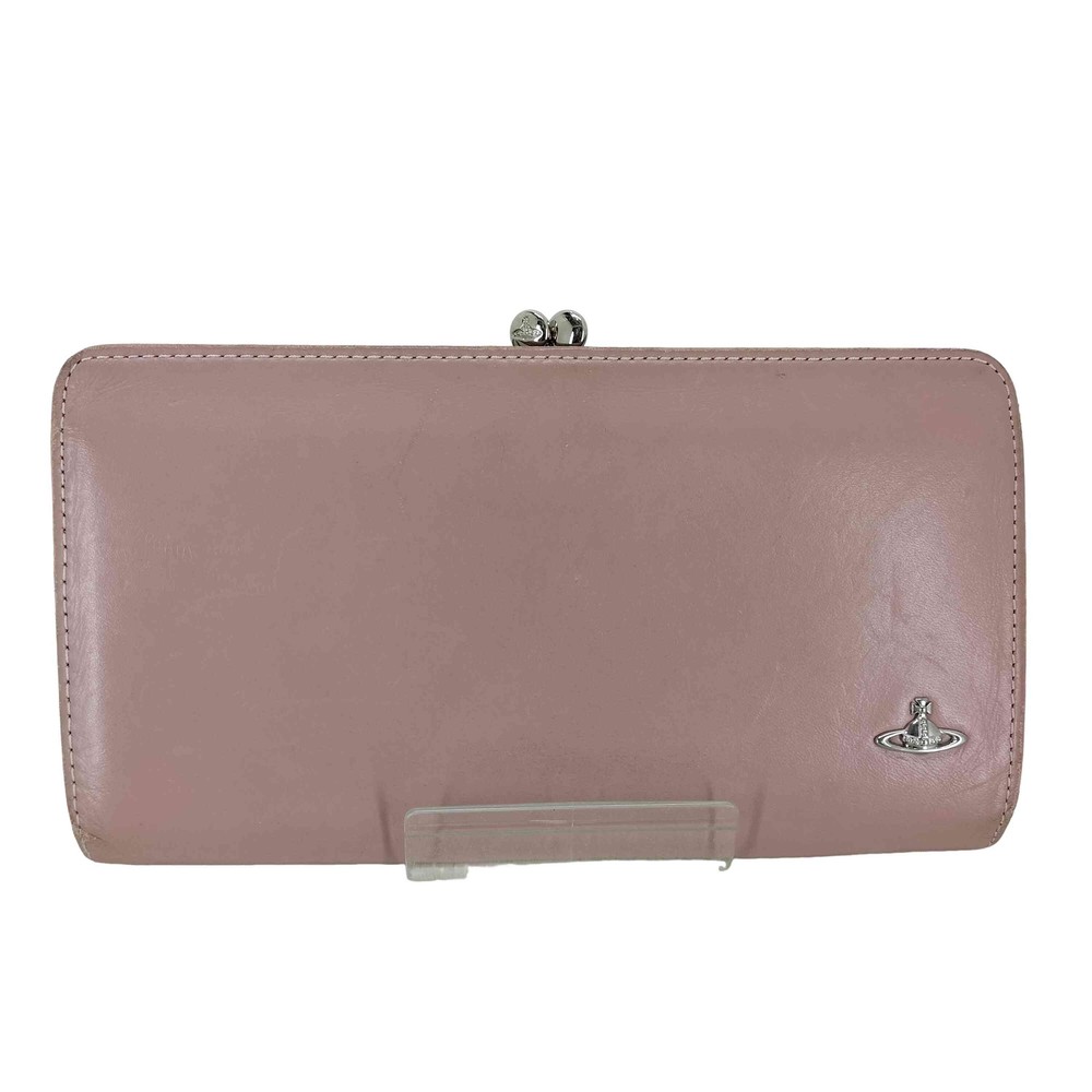 Vivienne Westwood Vintage Water Orb Pink Ladies Wallet Long Purse C Condition