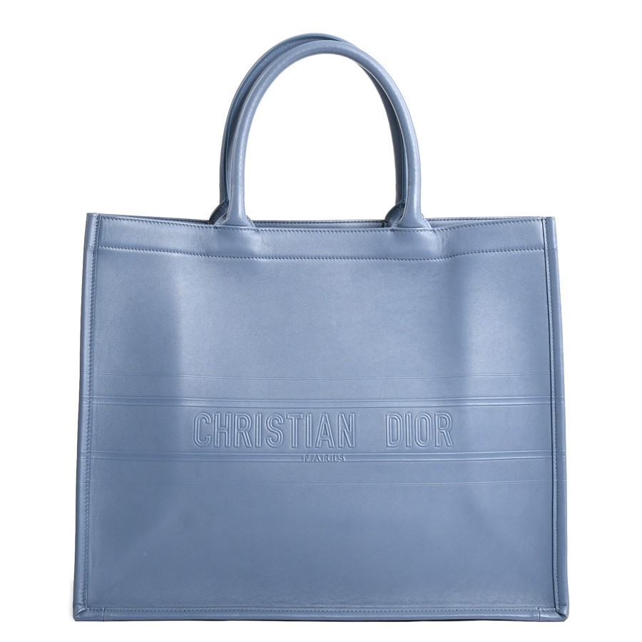 Dior book tote large bag blue  236050