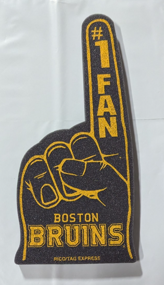 Boston Bruins Foam Finger #1 Fan Hand - 18 in! Great for Game Day Party!