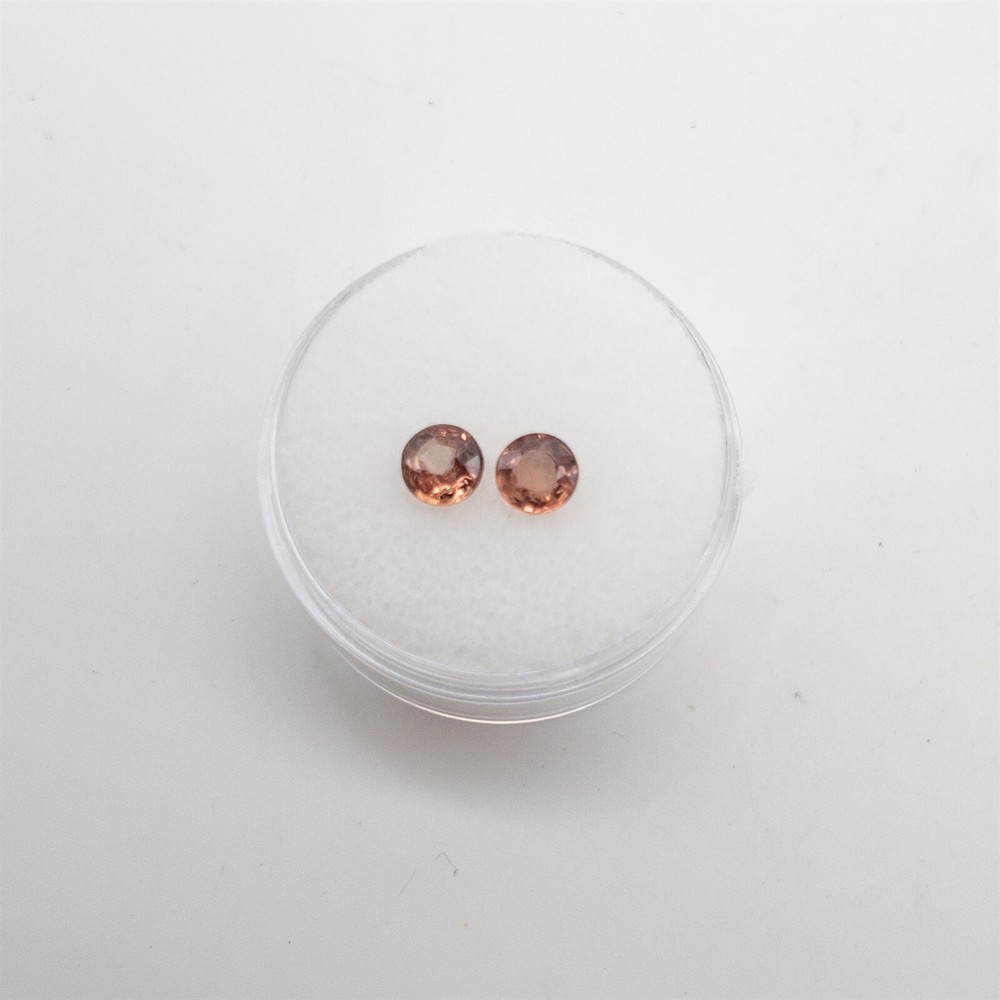 RARE $2000 1.25ct MATCHED SET Natural Padparadscha Sapphire LOOSE GEM LOT