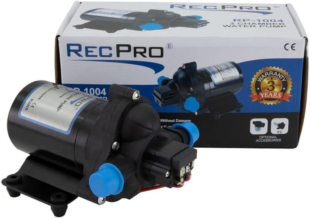 Recpro RV Water Pump Direct Replacement for Shurflo 4008-101-A65 3.0 GPM | 12V W
