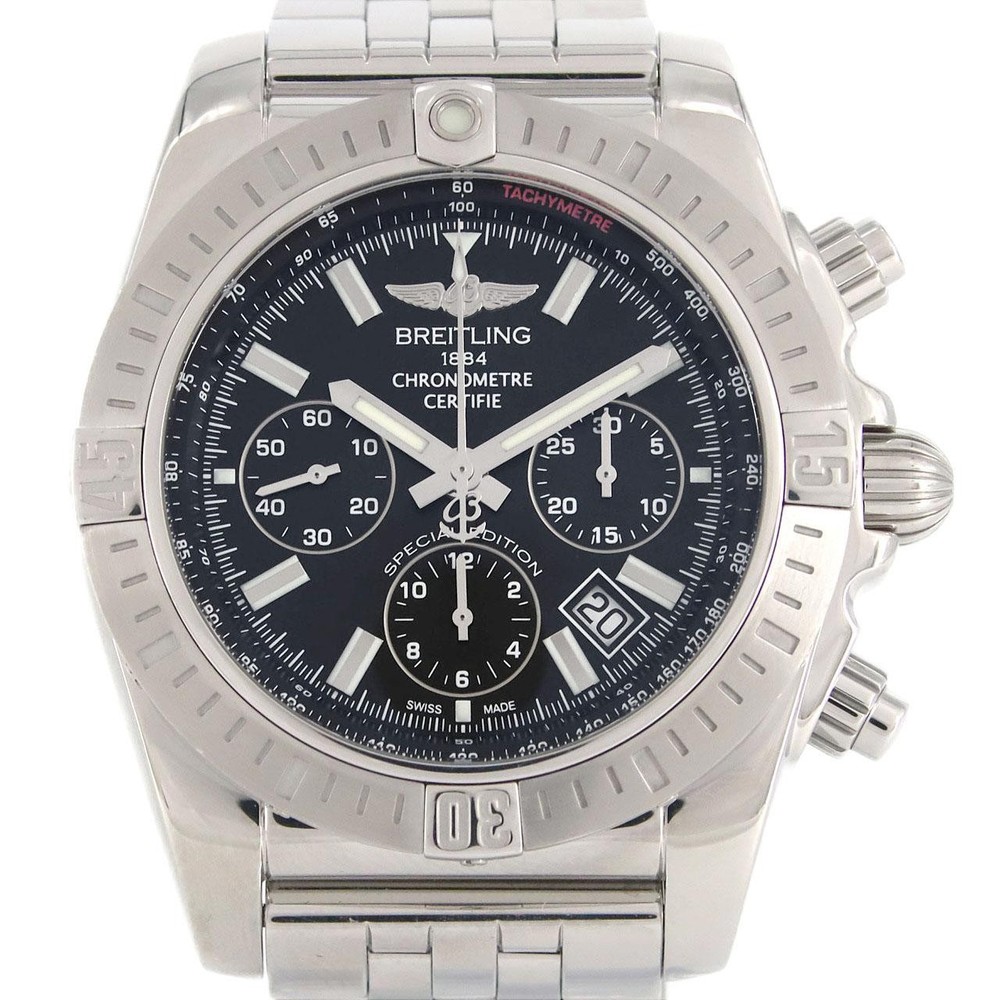 Authentic BREITLING Chronomat JSP AB0115 AB0115111B1A1 SS Automatic  #260-007...