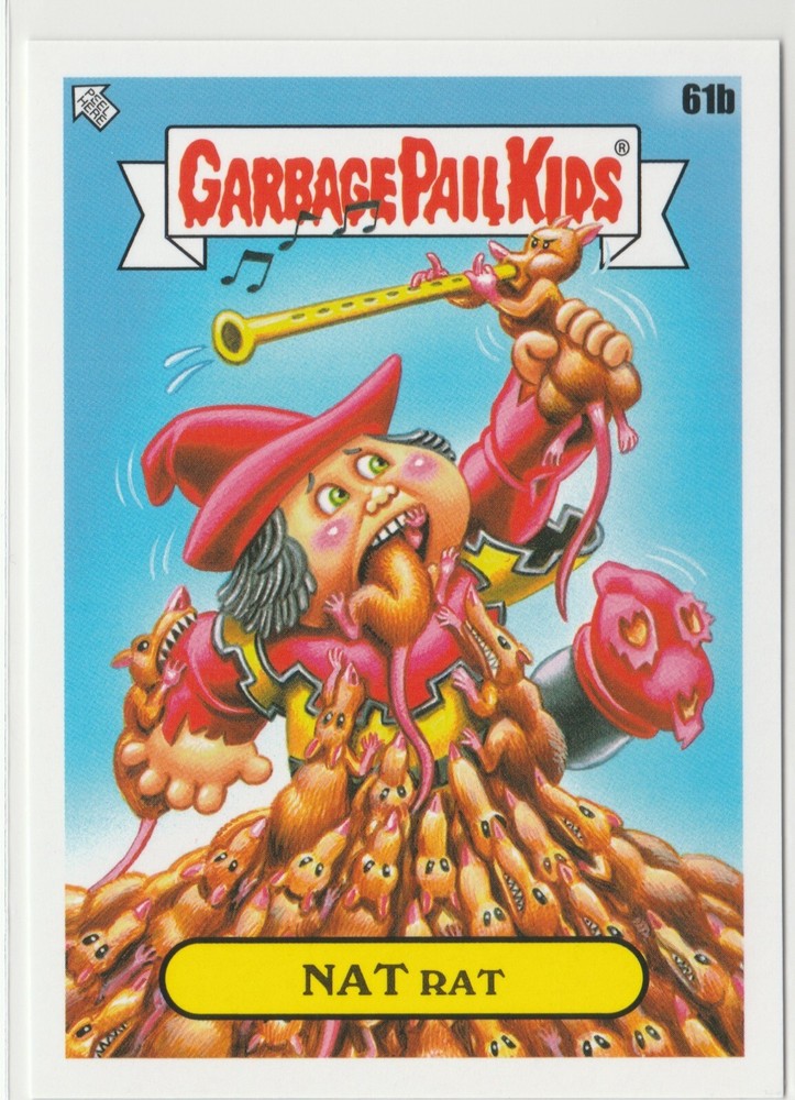 Vintage Nat Rat #61b Garbage Pail Kids GPK 2022 Book Worms Trading Card