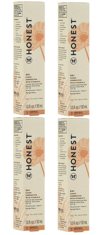 Honest CC Clean Corrective Vitamin C Sonoran SPF 30 1 fl oz 4-Pack