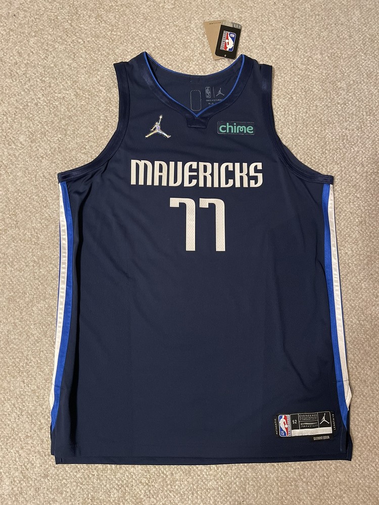 Nike Luka Doncic Dallas Mavs 75th Jordan Statement Edition Authentic Jersey 52