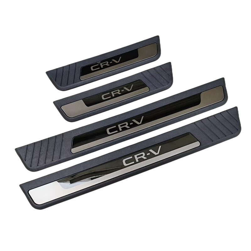 4* Car Door Scuff Sill Cover Panel Step Protector Trim Accessories For CR-V 2023