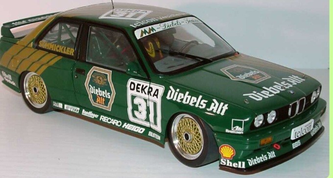 Genuine BMW 1:18 Diebels Alt E30 M3 Race Car Dealer Model 80.43.306.568