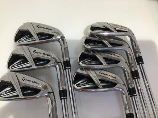 TaylorMade SIM MAX Iron Set 5-PW+AW KBS MAX 85 Stiff RH 7pc Golf Clubs