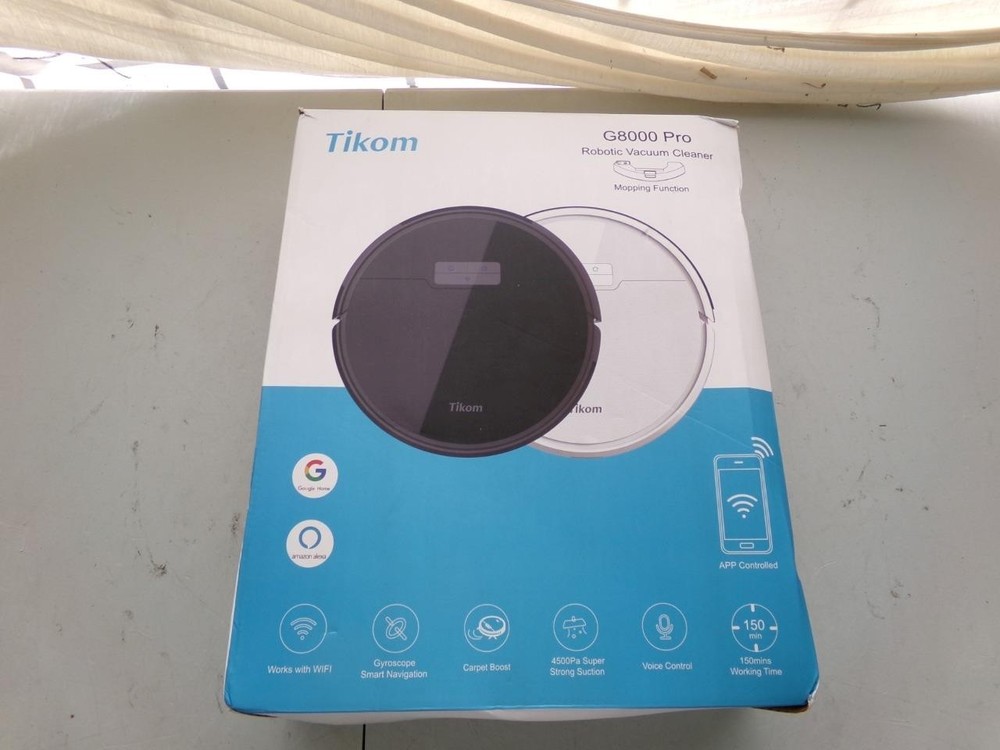 Tikom G8000 Pro Robotic Vacuum Cleaner with Mopping Function Black   (UP)