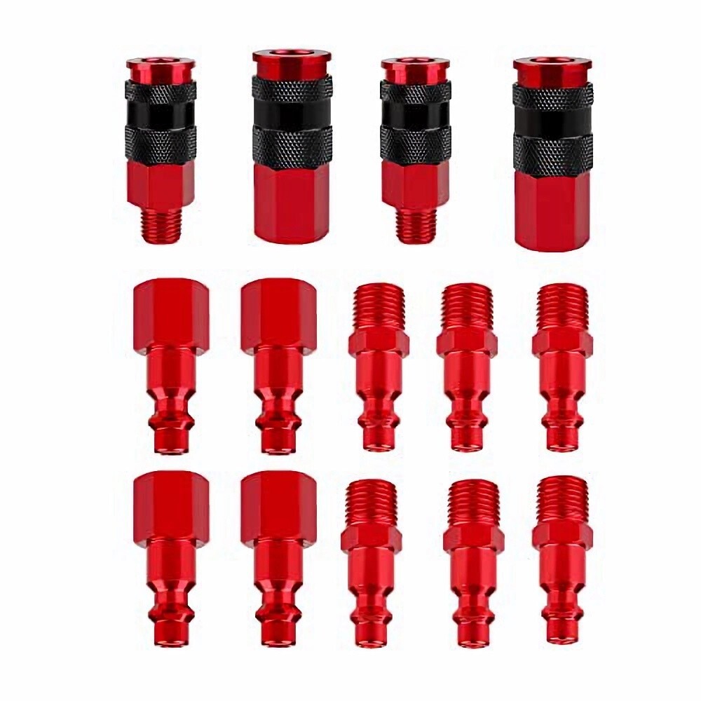 14pcs No Rust Air Hose Fittings Kits Quick Connect Air Compressor Accessories