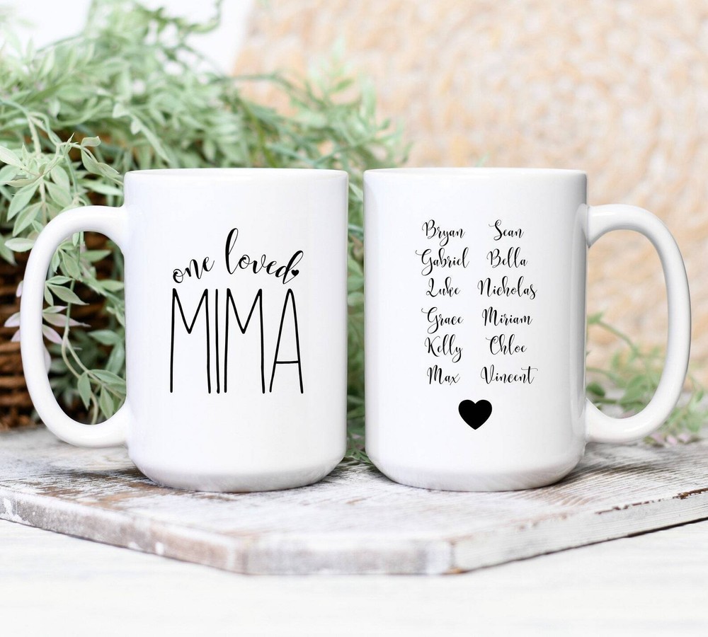 Mima Gift One Loved Mima Mug Grandmother Mugs Great Grandma Gift