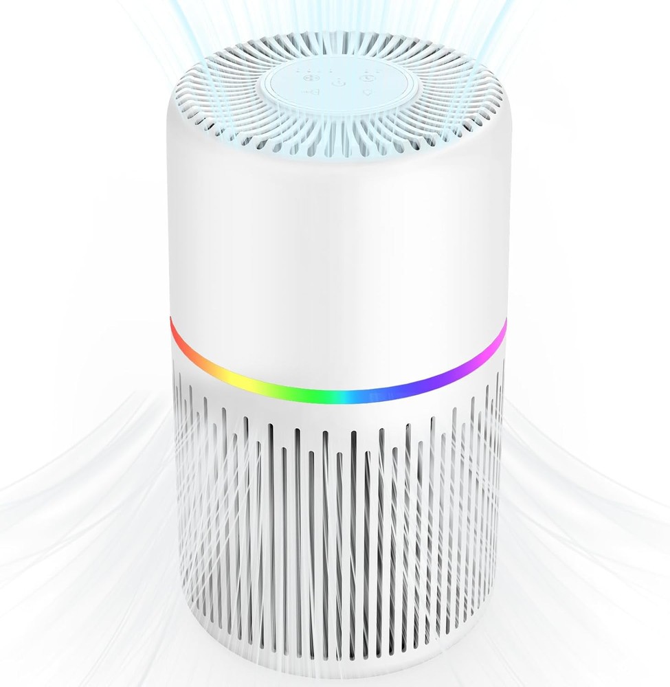 Air Purifiers for Home Bedroom Large Room Up to 1300 Ft²,FRESHDEW H13 AP201