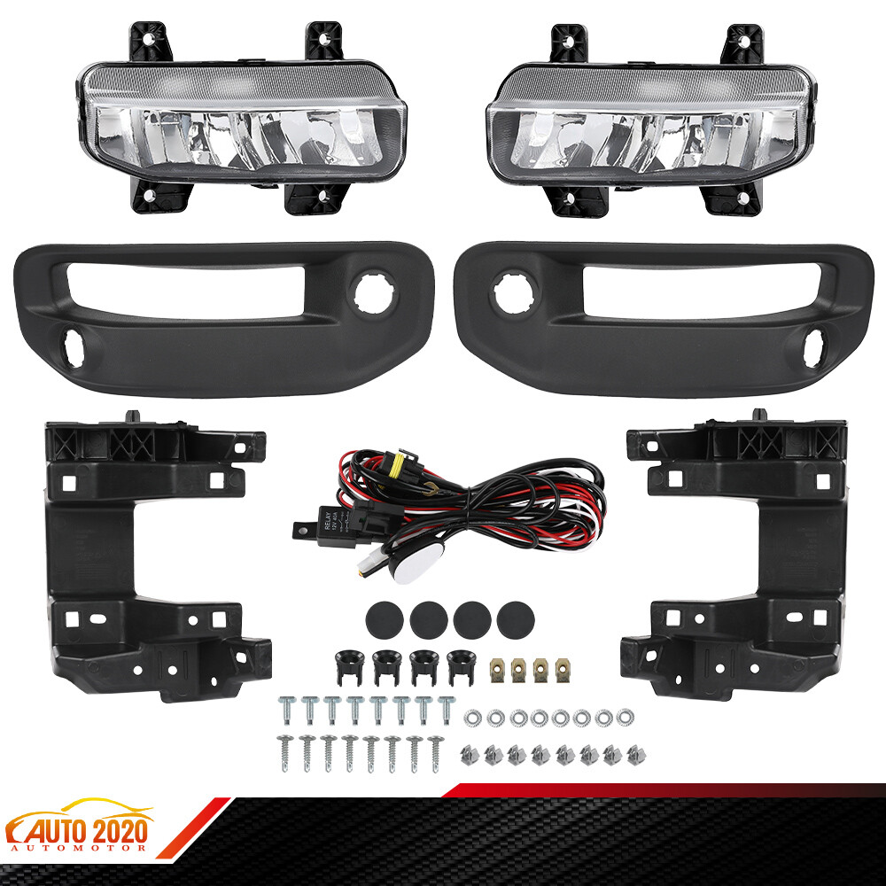 Fit For 2019-2021 Dodge Ram 1500 Bumper LED Fog Light Upgrade Kit Left & Right