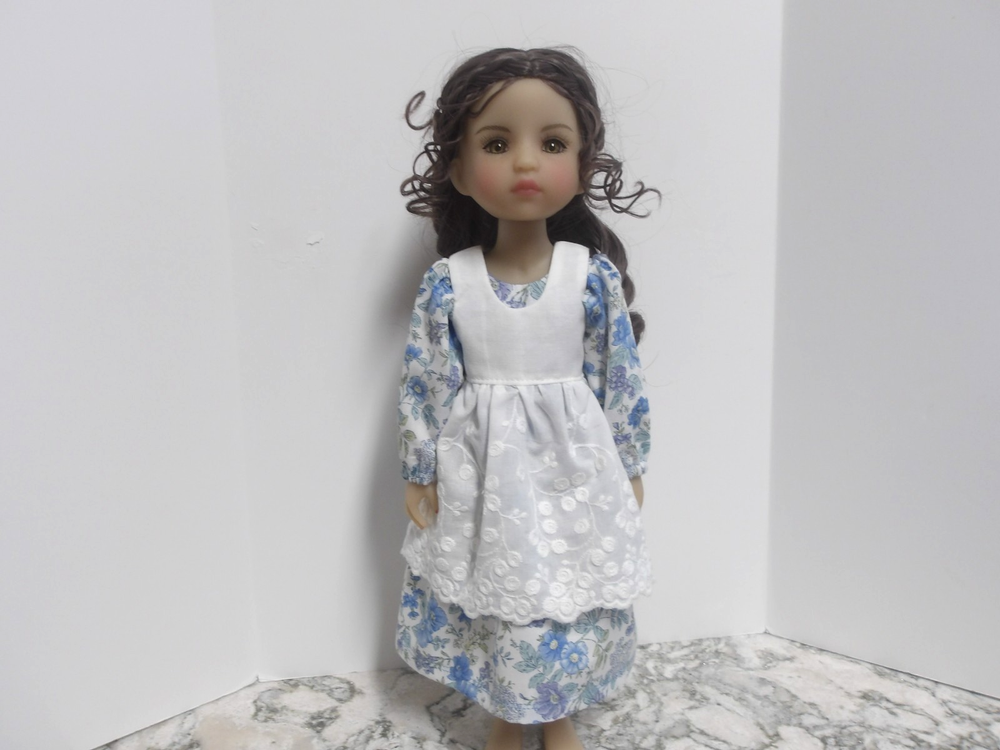 Ruby Red Fashion Friends Outfit, Vintage look Dress & Pinafore, 14