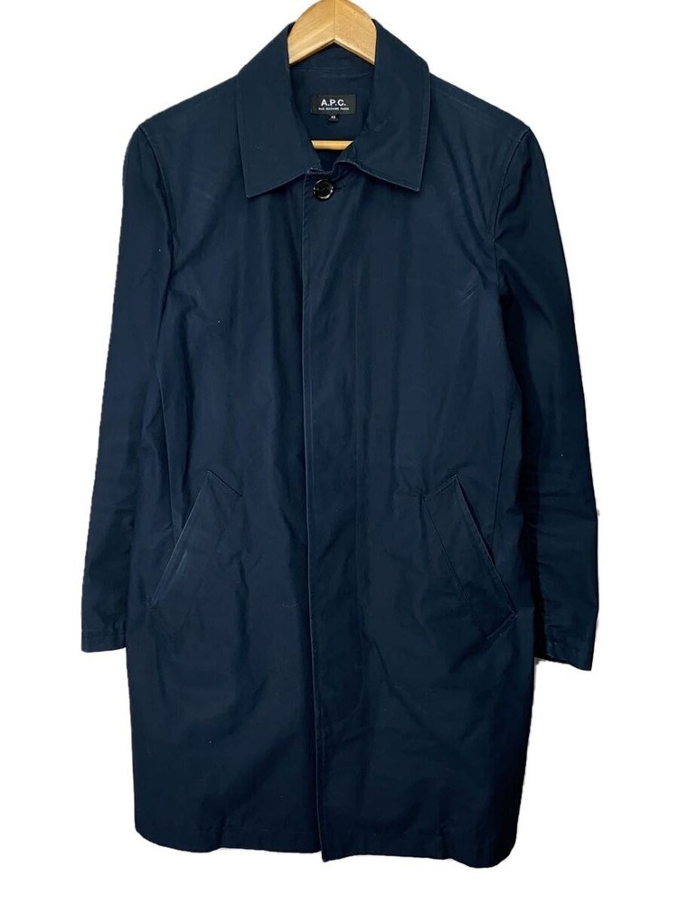 A.P.C.  Steel Collar Coat/Xs/Cotton/Nvy/Plain 3395