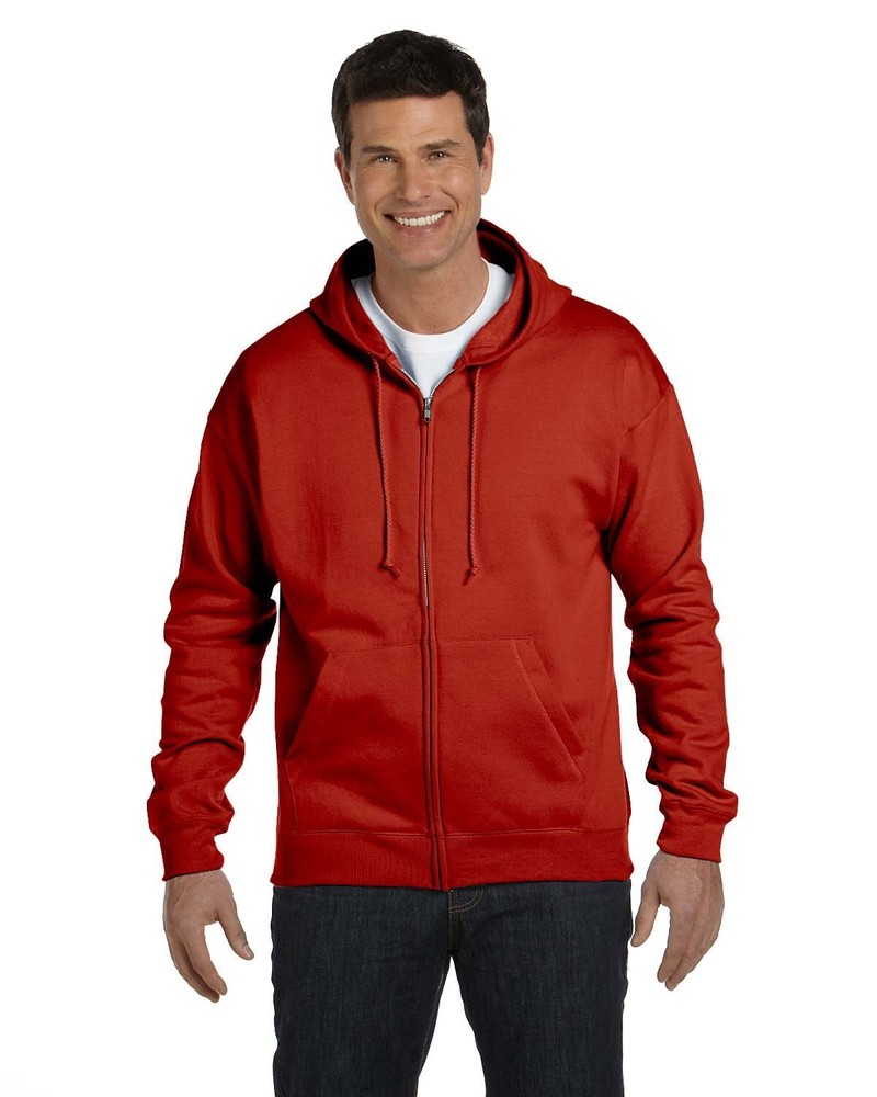 Hanes Adult 7.8 oz. EcoSmart 50/50 Full-Zip Hoody - P180 - S XL - CLEARANCE SALE-image