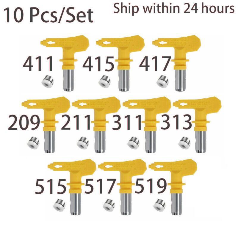 10 PCS 1-6 series HQ Airless Spray Gun Tip Nozzle for Titan Wagner Paint Sprayer