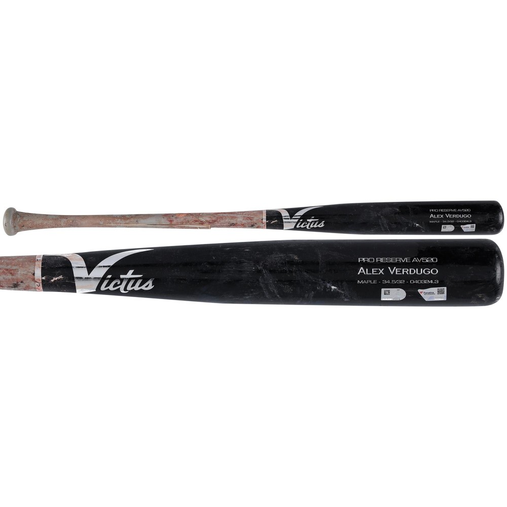 Alex Verdugo Yankees Game-Used Victus Broken Bat vs. Athletics on April 25, 2024