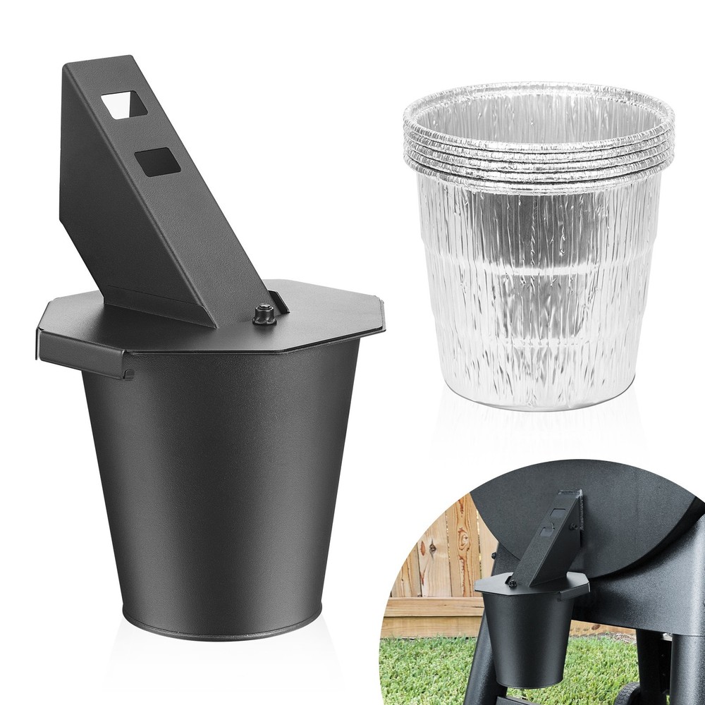 Upgraded  Grease Bucket with Lid, Drip Bucket for Traeger, Pit Boss, Z Grills