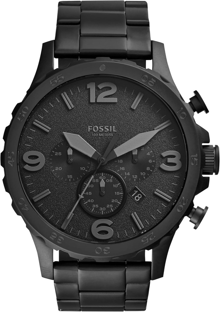 Fossil Men's Nate Oversized Stainless Steel Chronograph Watch