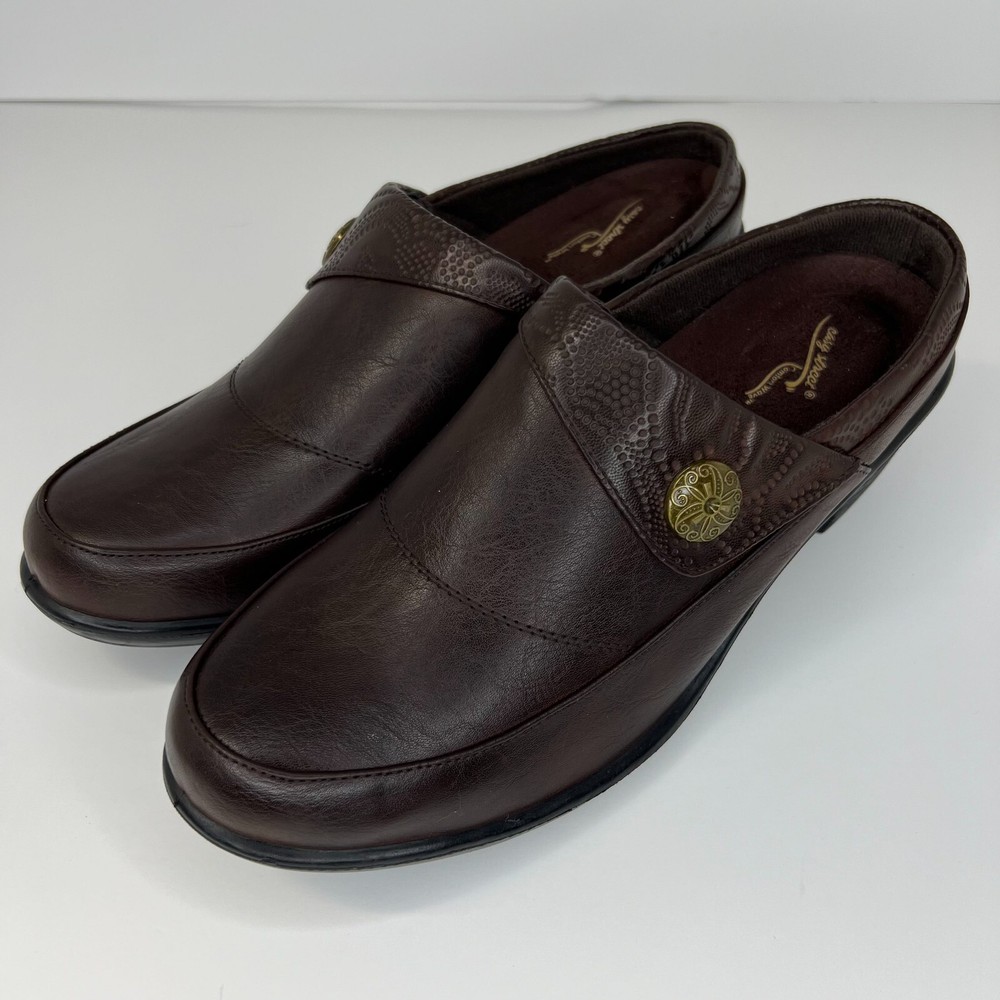 Easy Street Brown Journey Womens Comfort Wave Construction Size 11M Mule Clog