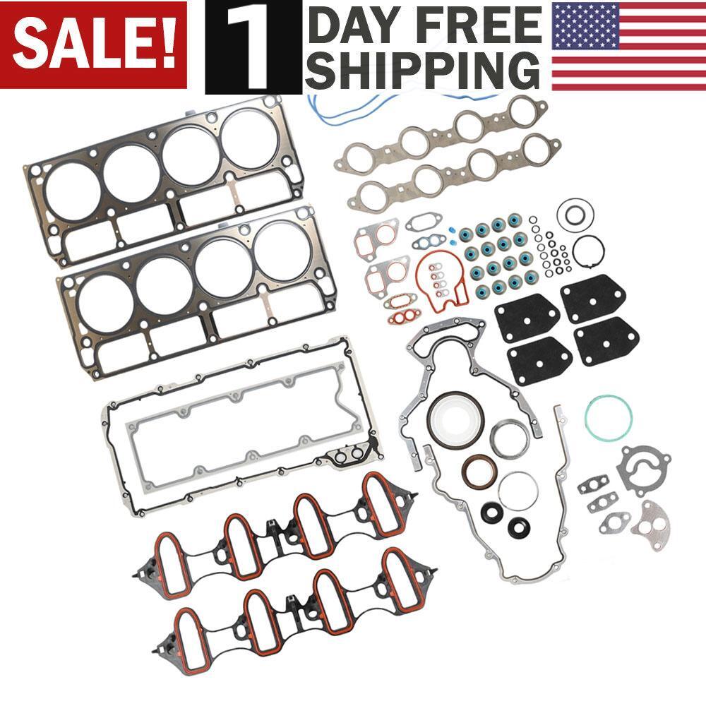 Complete Gasket Kit for Chevy Tahoe Suburban GMC Yukon Buick Rainier 5.3L 4.8L V8 Engines-image