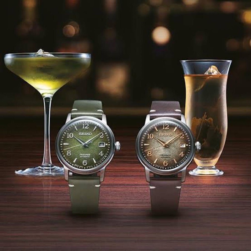SEIKO Presage Cocktail Time STAR BAR Limited SARY181 Matcha Green Automatic Watch 4R35 04E0