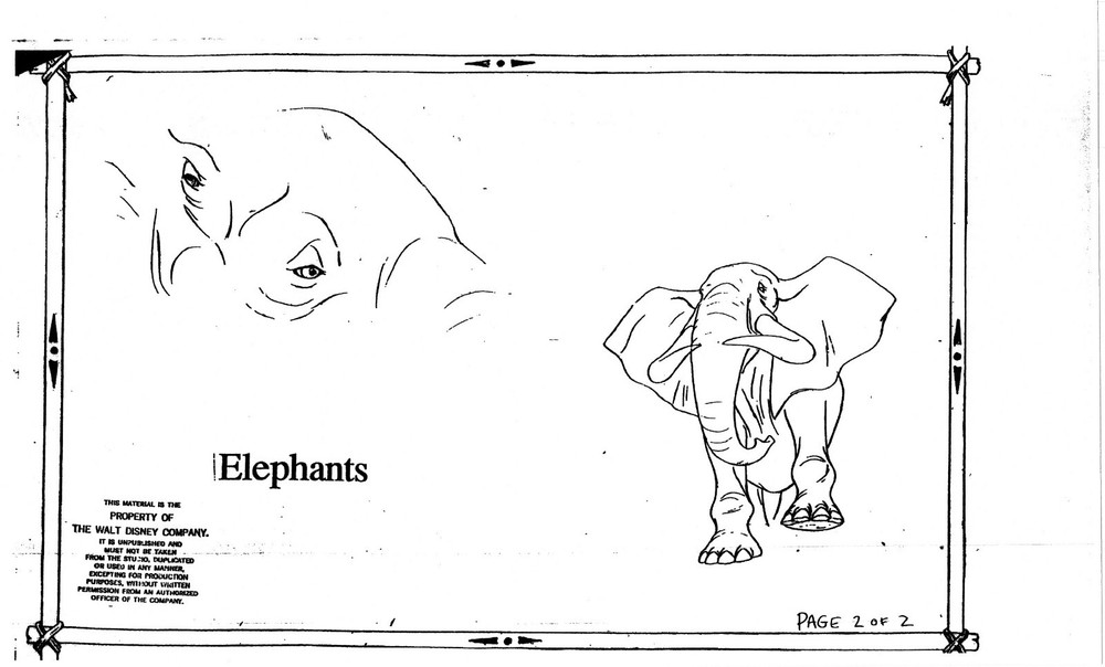 2 LOT The LION KING Disney Production Model Copy used in 1998 Simba's Pride 4745