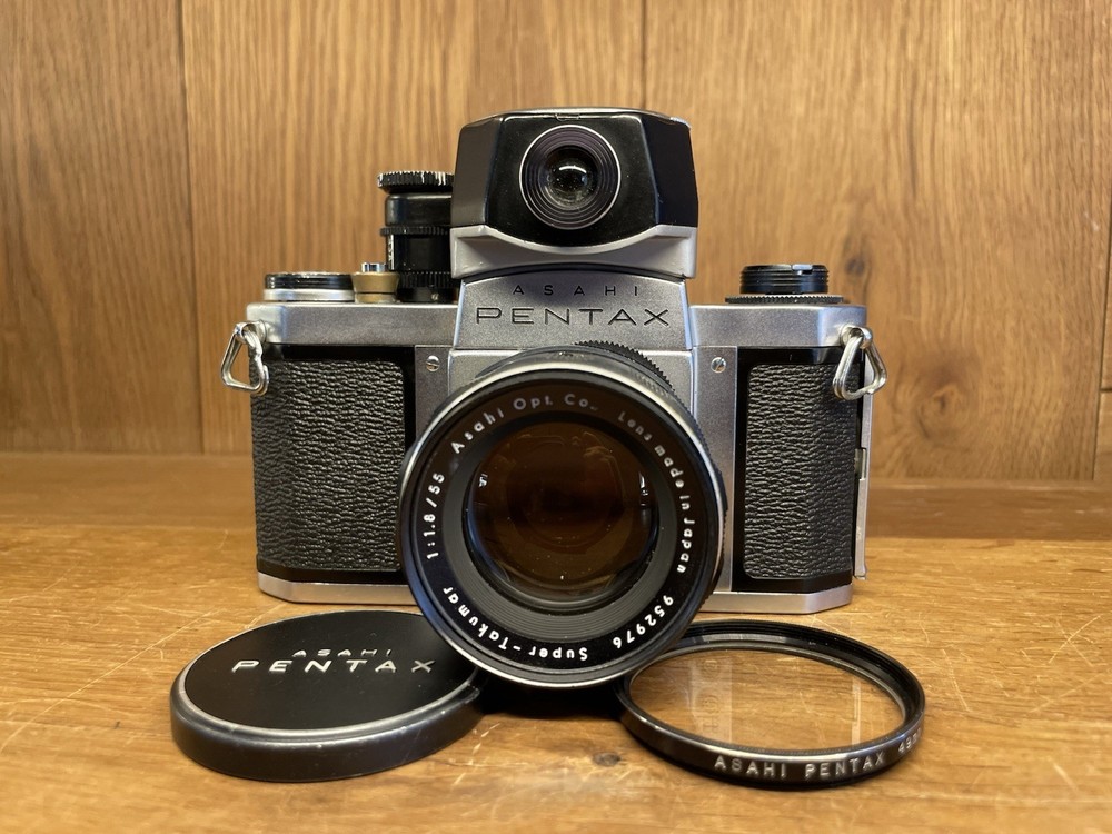 *Near Mint w/ Meter* Pentax S3 Film Camera Super Takumar 55mm F/1.8 Early Lens