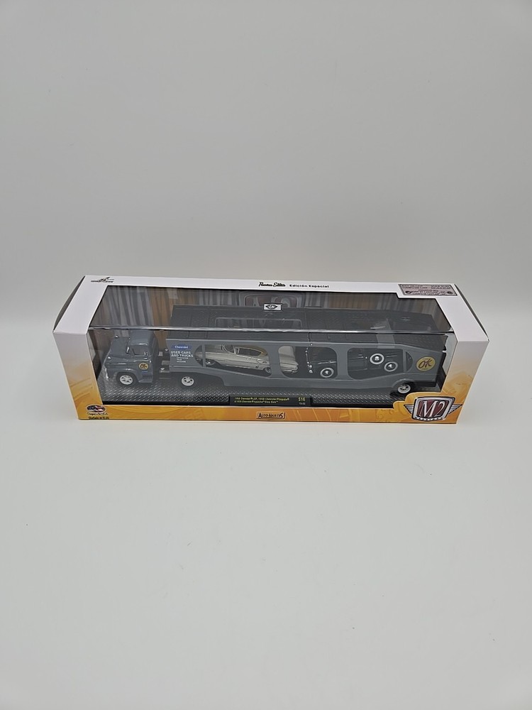 M2 Machines Auto-Haulers 1958 Chevrolet LCF & Impala & Apache Step Side S16
