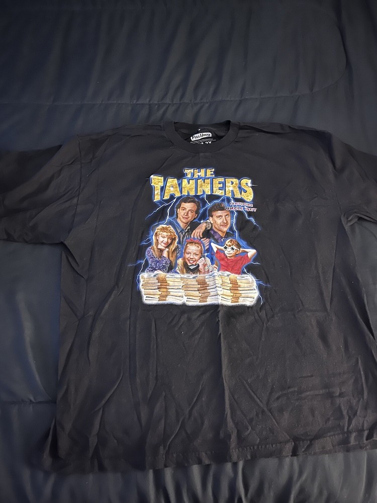 Full House TV Show Shirt Men L Black Short Sleeve Crew Neck Cotton VIntage