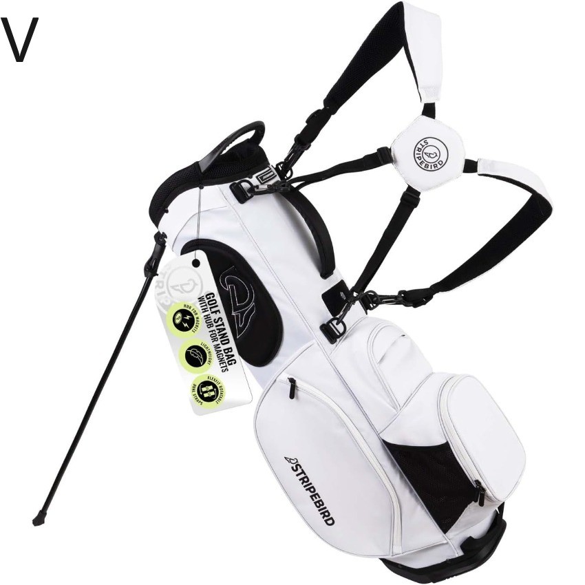 Magnetic Golf Stand Bag with 4-Way Full-Length Dividers and Hub
