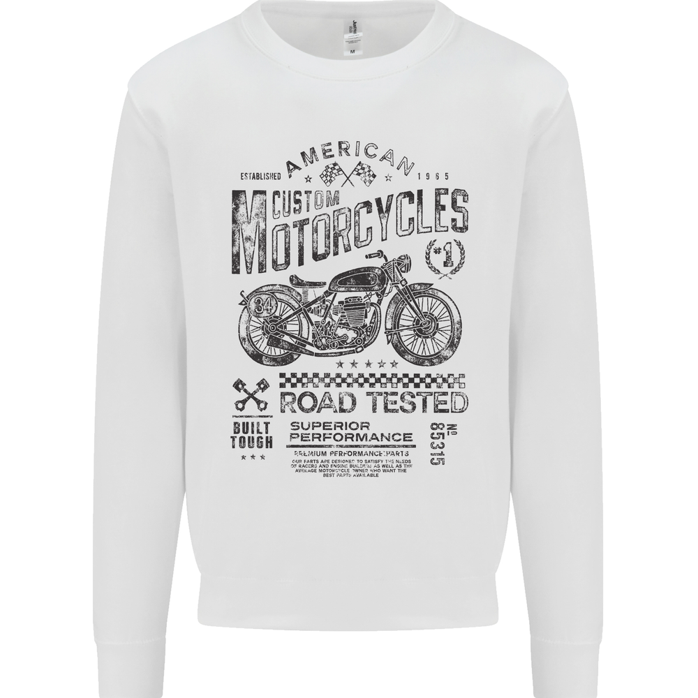 Sudadera Jersey American Custom Moto Moto Motociclista Motocicleta Hombre