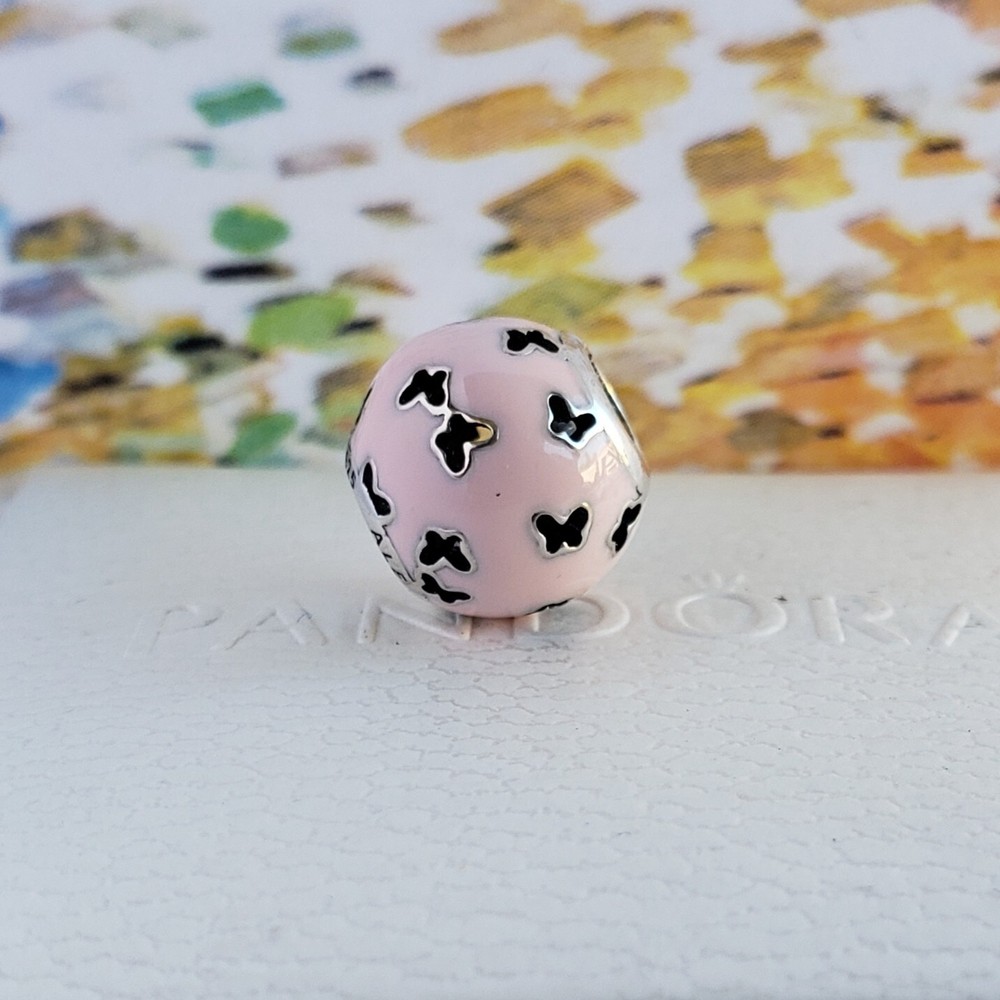 New Pandora Pink Butterfly Openwork Charm – Authentic & Stylish Design