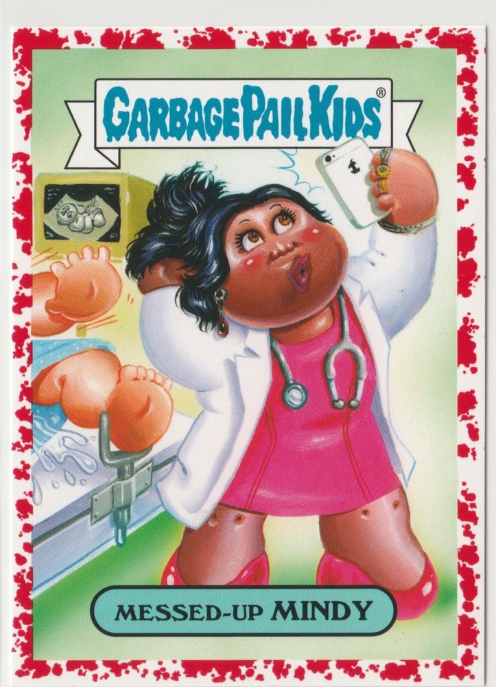 2016 GPK Trashy TV SP 5/75 Red Bloody Nose Messed-Up Mindy #5a Garbage Pail Kids