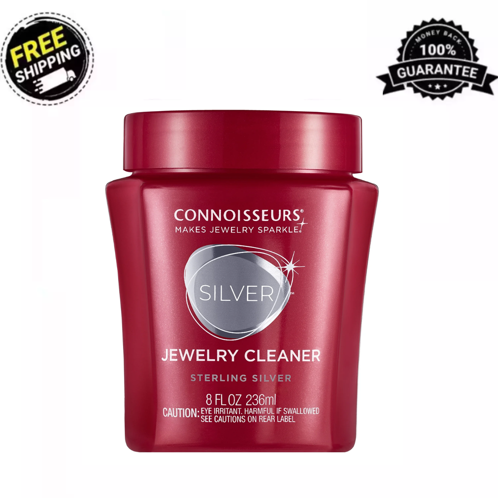 1Pack Connoisseurs Silver Jewelry Cleaner, Liquid Dip Jewelry Cleaner in Red Jar