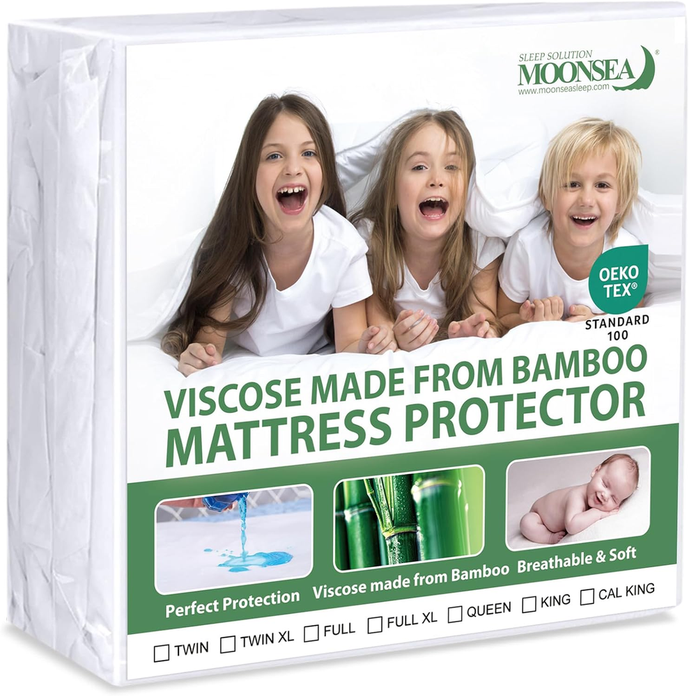 Full Size Breathable Skin-Friendly Mattress Protector Cover-image