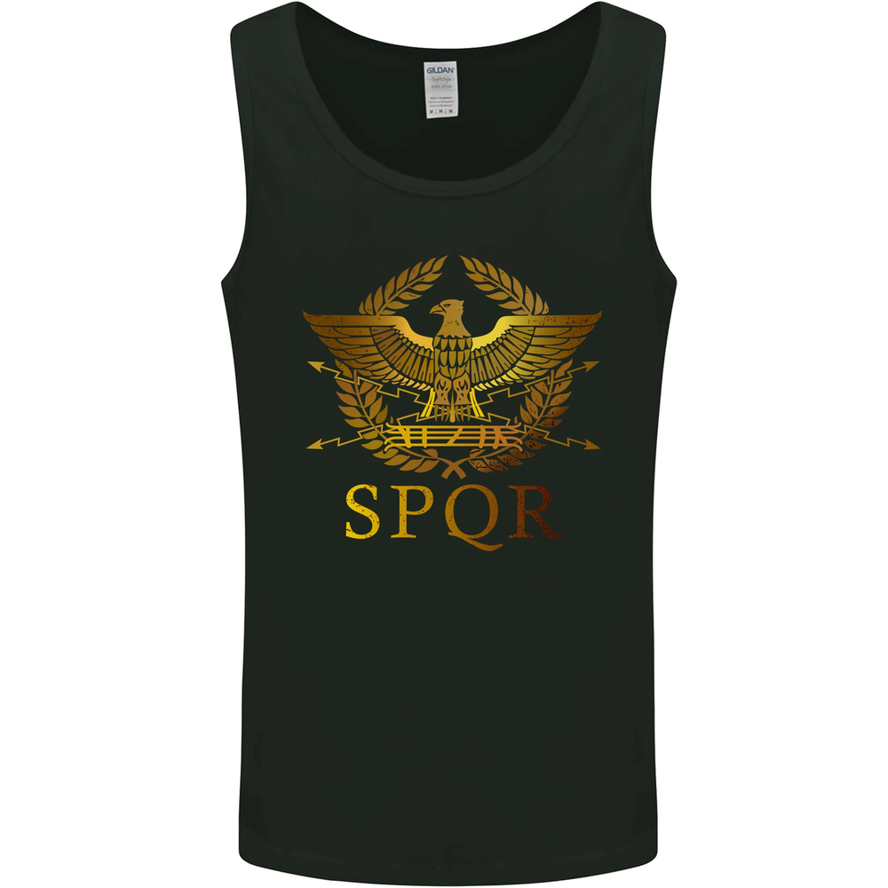 Gym Training Top Weightlifting SPQR Roman Mens Vest Tank Top