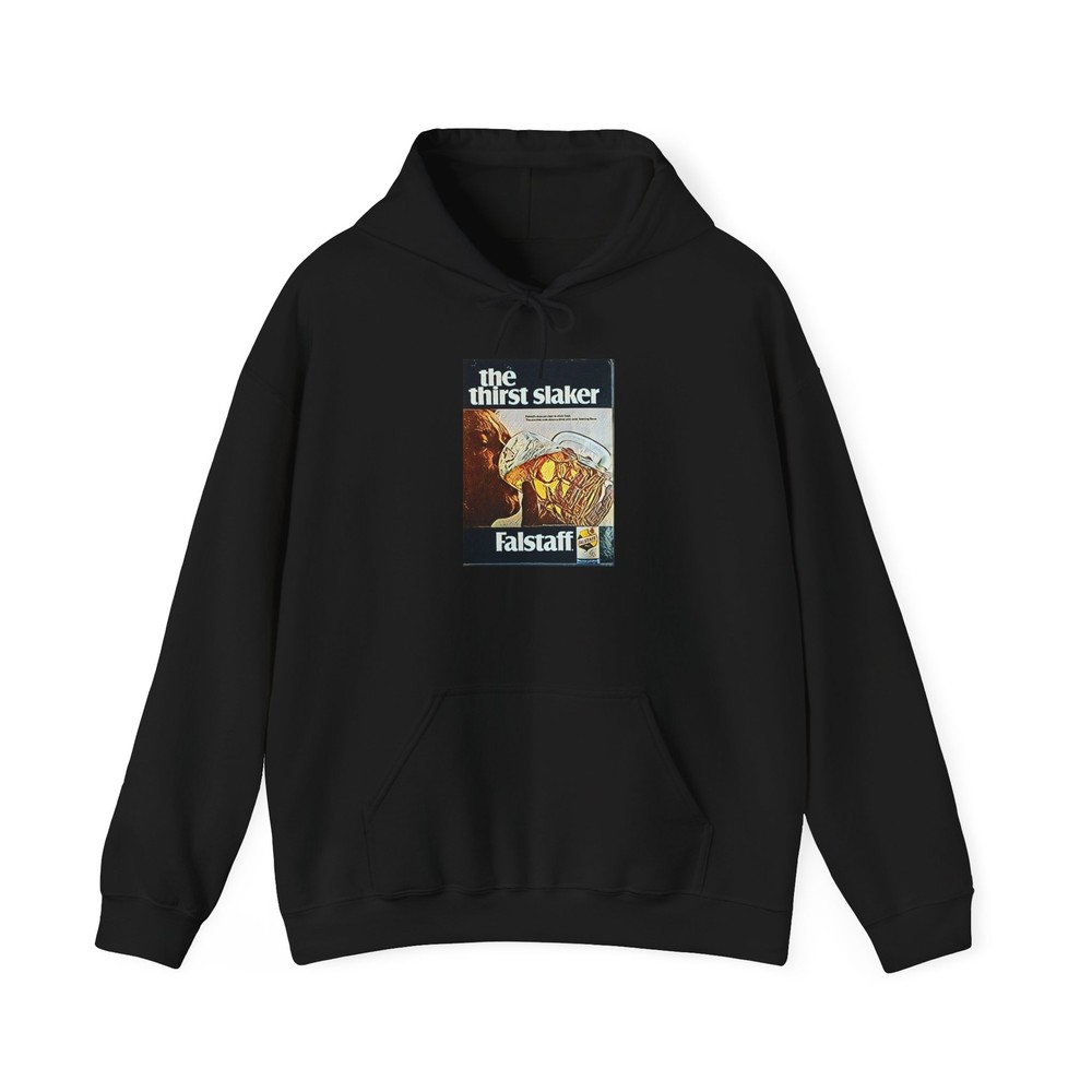 Falstaff The Thirst Slaker Graphic Print LS Unisex Heavy Blend Hooded Sweatshirt