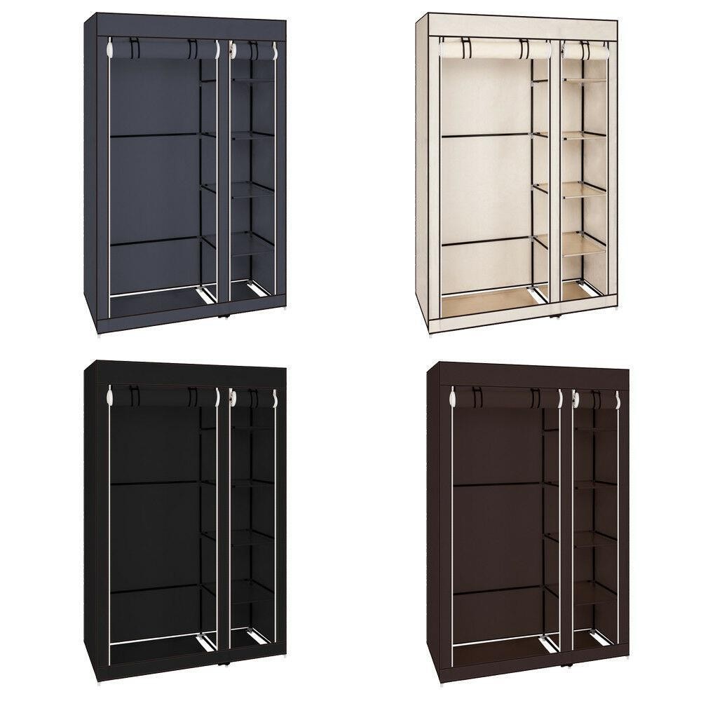 Space-Saving 69x43 Inch Clothes Shoe Rack Wardrobe Organizer Storage Holder
