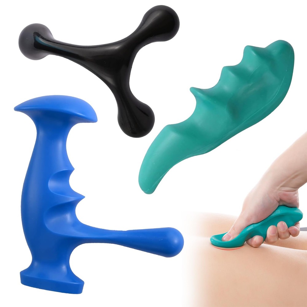 Manual Trigger Point Massage and Thumb Saver for Full Body Deep Tissue Relief