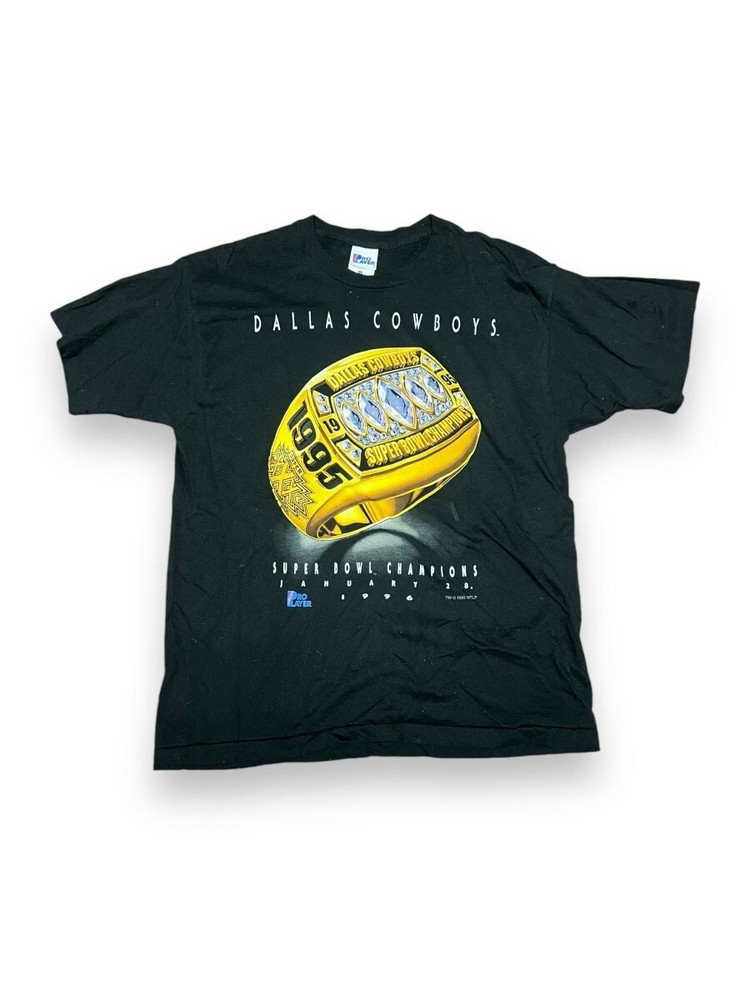 Dallas Cowboys Shirt Mens XL Super Bowl Champion Ring 1995 NFL Vintage 90s 1995