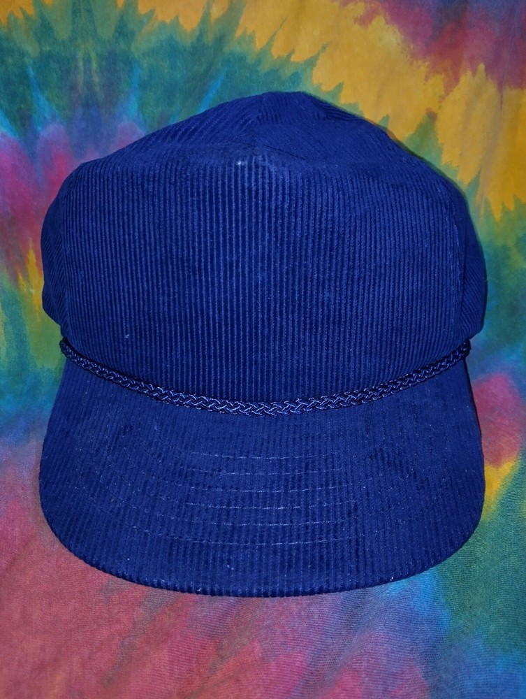 Navy Blue Corduroy Bucket Hat for Men and Women