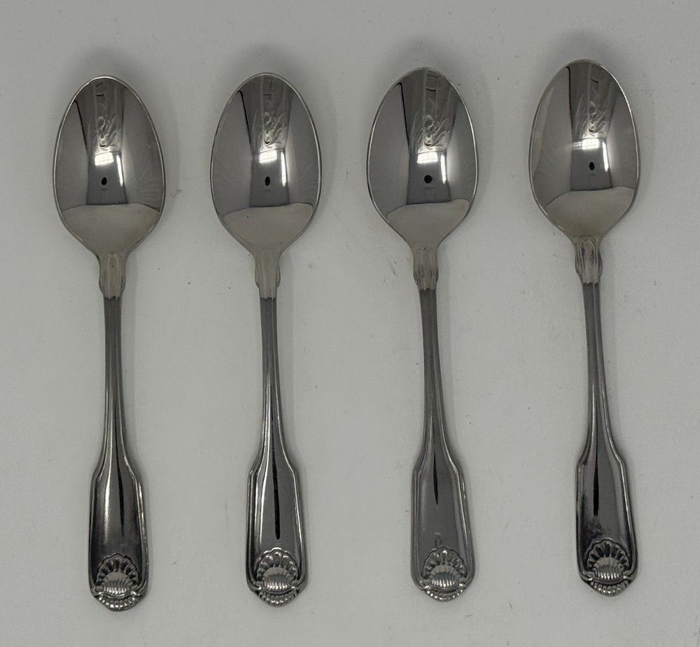 Oneida Classic Shell Set of 4 Teaspoons 6